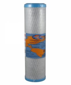 Omnipure OMB Series 10" x 2.5" Carbon block for lead and chloramine reduction Filter Cartridge, 1000 gal, 1 Micron